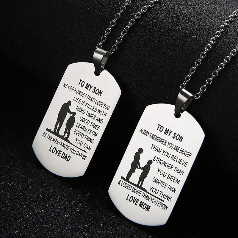 To My Son/Daughter, Pendant Necklace.