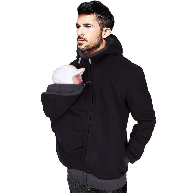 Kangaroo Dad, Baby Carrier Hooded Jacket.