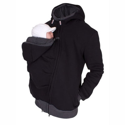 Kangaroo Dad, Baby Carrier Hooded Jacket.