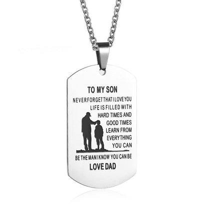 To My Son/Daughter, Pendant Necklace.