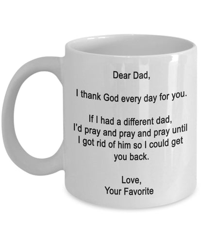 Dear Dad Mug, 400ml Cup.