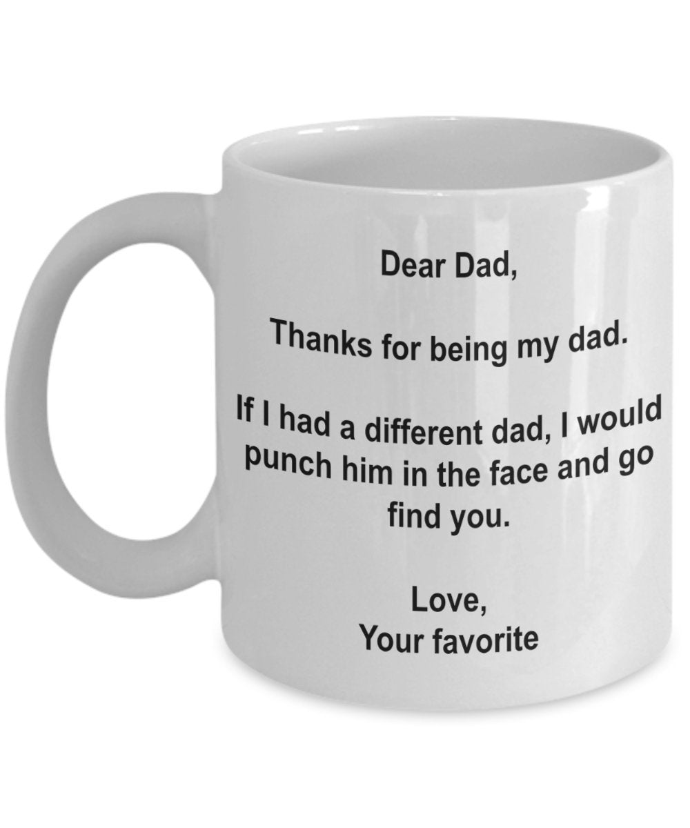 Dear Dad Mug, 400ml Cup.