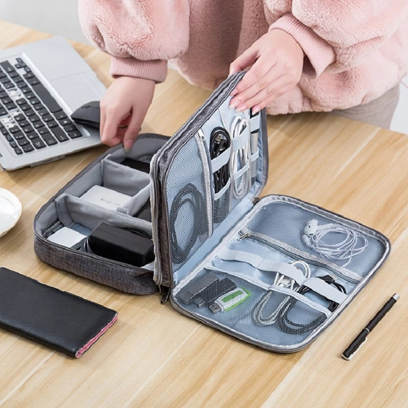 Travel Storage Bag, Electronics Organiser Case.