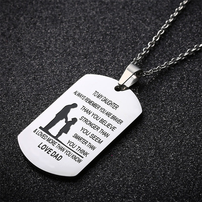 To My Son/Daughter, Pendant Necklace.