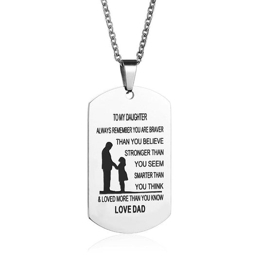 To My Son/Daughter, Pendant Necklace.