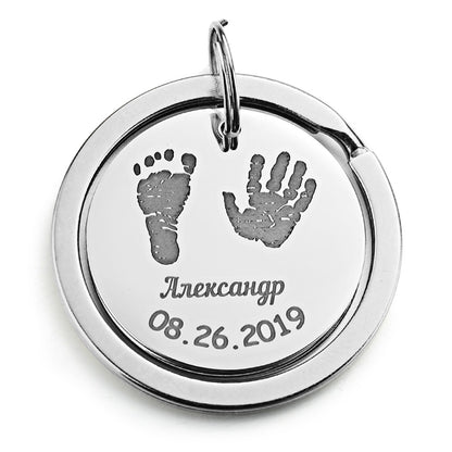 Personalized Baby Pendant Keyring. - Top Daddy Gear