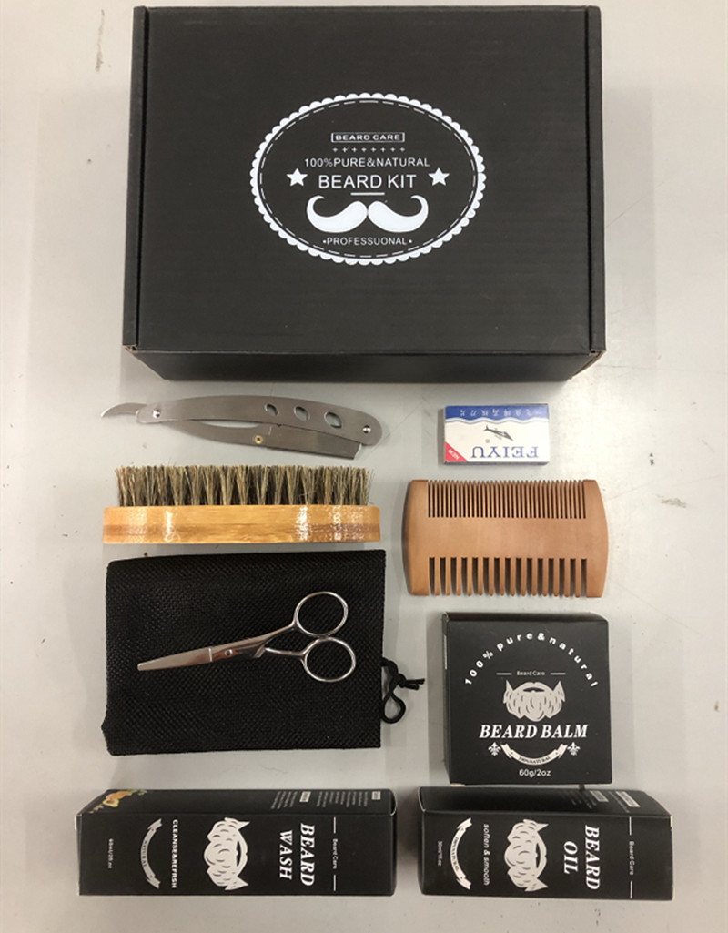 Pure & Natural Beard Kit, Grooming Set. - Top Daddy Gear