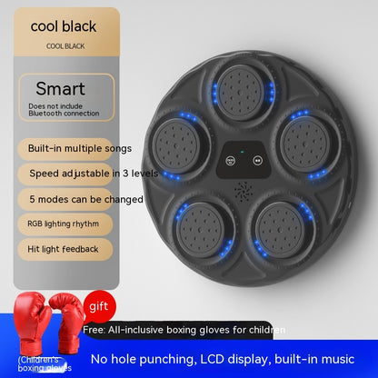 Children's Music Boxing Machine, Intelligent Electronic Wall Target.