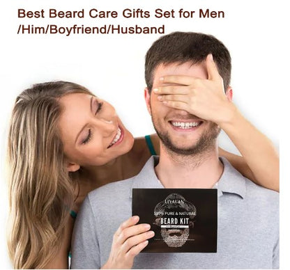 Pure & Natural Beard Kit, Grooming Set. - Top Daddy Gear