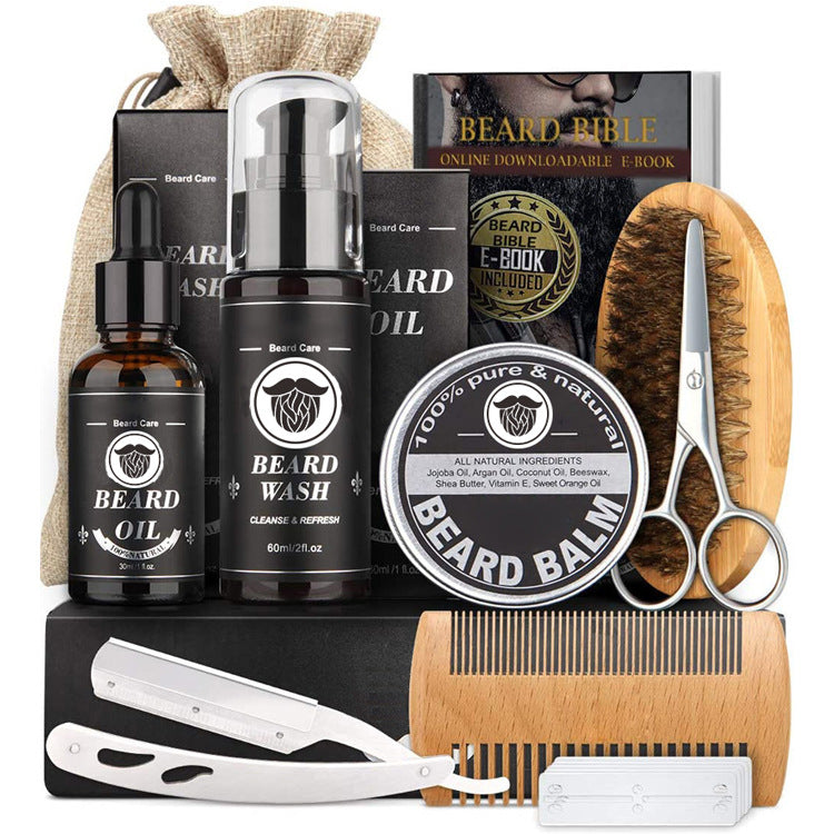 Pure & Natural Beard Kit, Grooming Set. - Top Daddy Gear