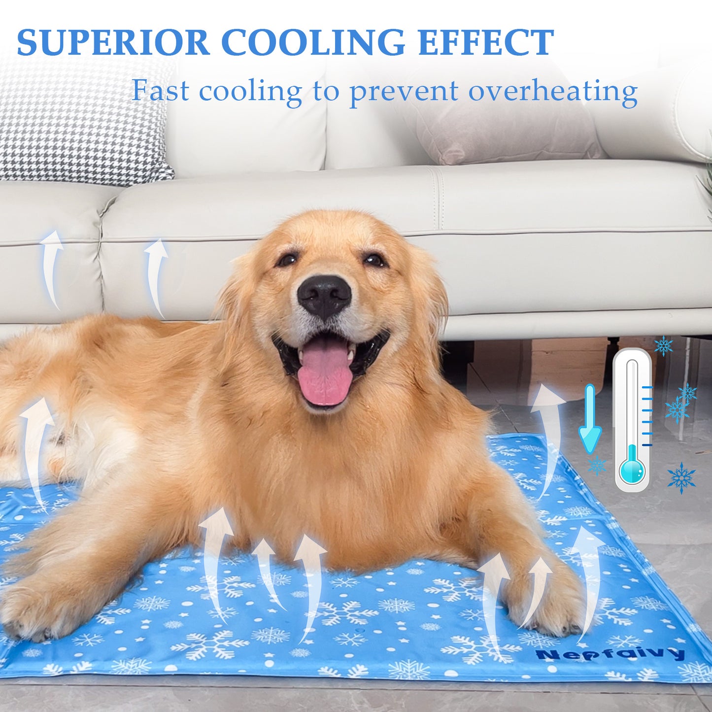 Self Cooling Pet Mat, Non Toxic Gel. 50x40cm.