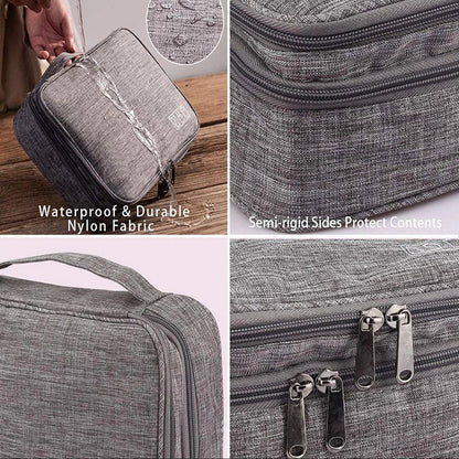 Travel Storage Bag, Electronics Organiser Case.