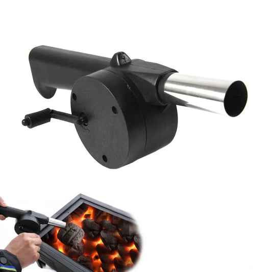 BBQ Fan, Portable Hand Cranked Air Blower.