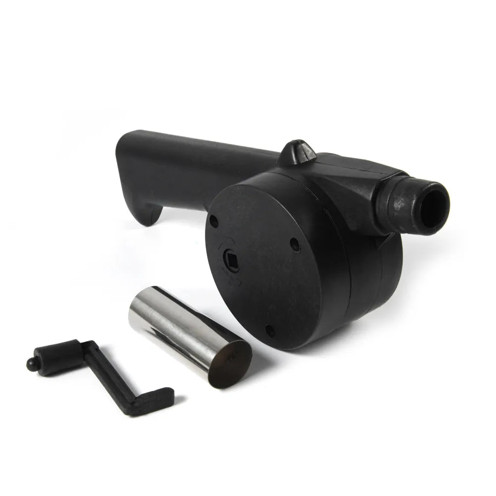 BBQ Fan, Portable Hand Cranked Air Blower.