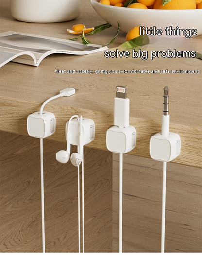 Magnetic Cable Clips, Under Desk Cord Organiser.