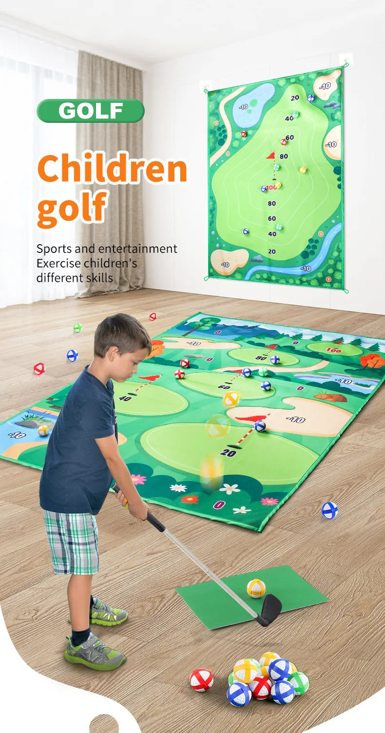 Children's Golf Game Mat Set.