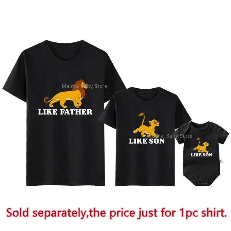 Lion King, Like Father Like Son, Matching T Shirt.