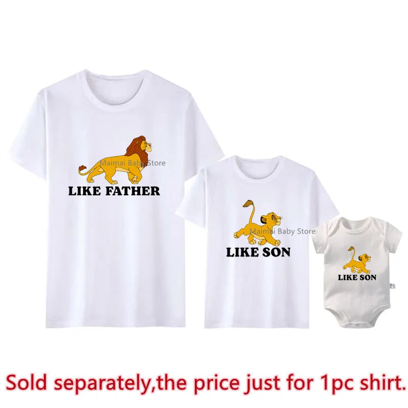 Lion King, Like Father Like Son, Matching T Shirt.