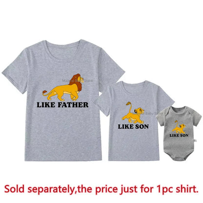 Lion King, Like Father Like Son, Matching T Shirt.