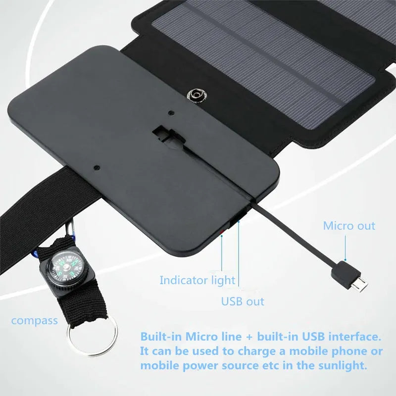 Solar Charging Panel, Backpack Attachment. - Top Daddy Gear