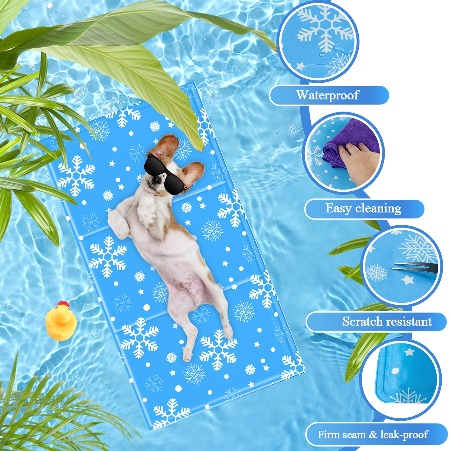 Self Cooling Pet Mat, Non Toxic Gel. 50x40cm.